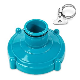 Riisoyu Suction Hose Adapter for Pools, Swimming Pool Base Diameter 80 mm to Diameter 32 mm with Hose Clamp Small Sieve Quick-Up Pool Filter Systems Adapter for Pool Pump Fittings PVC Suction Hose