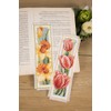 Vervaco Bookmark Cross Stitch Set Flowers Set of 2 Counted
