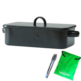 LandField LF-MES010-KH Osaka Enamel Mestin Set with Tongs and Bag