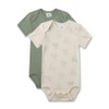 Sanetta Baby Boys Double Pack Bodysuit Half Sleeve, Lime