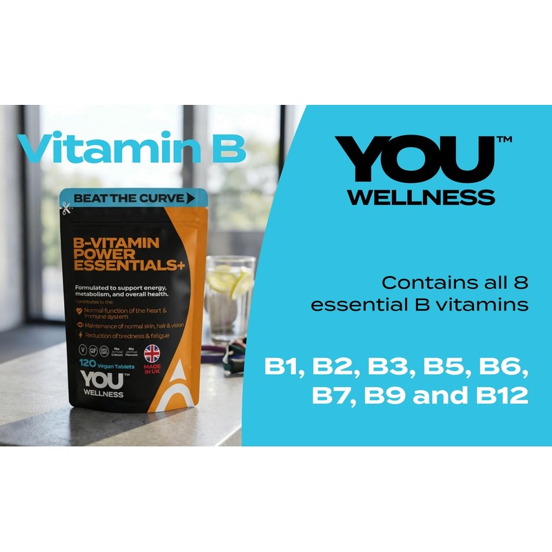 High Strength Vitamin B Complex, 120 Vegan Tablets, Full Spectrum