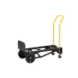 Harper Trucks PJDY2223AO Nylon Convertible Hand Truck,Black With Yellow Handle,30 Inch
