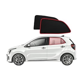 Genuine SNAPSHADES Car Rear Window Shades for KIA Picanto 3rd Gen (JA; 2017-Present)