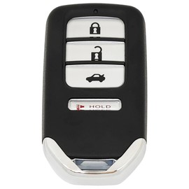 vurbemes Replacement Key Fob Cover Case fit for Honda Accord Civic CR-V CRV Pilot Passport Insight EX EX-L Touring Keyless Entry Key Fob Shell (4 Button)