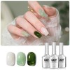 GAOY Gel Nail Polish Kit, 3 Colors 16ml Jelly White