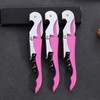 3 Packs Drincarier Pink Wine Key, Professional Waiter Corkscrews, Corkscrews