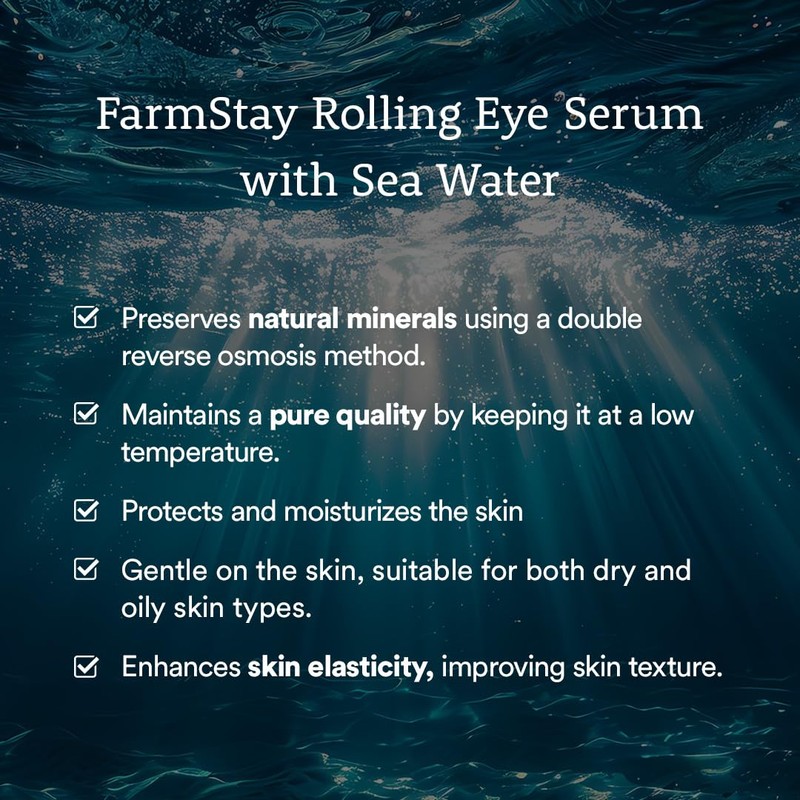 Farmstay Hyaluronic Acid Roll-on Eye Serum with 2% Niacinamide &