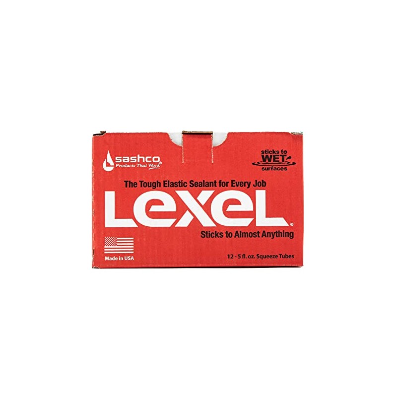 Sashco - 13013-12 Lexel, 5 Ounce Squeeze Tube, Clear (Pack