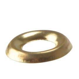 Screw Cup Washer No. 10 Electro Brass Plated Screw Surface Finishing Cup Washer Pack of 100