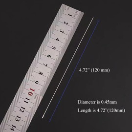 10Pcs Lei Needle for Leis Making, 4.7 Inch Large Eye Sewing Beading Needle for Art Craft Long Lei Needle to Make Hawaiian Flower Lei for Graduation Wedding Birthday Party, Dia 0.45mm, LXLVOUEG