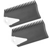 HilBeliFU 2Pcs Surfboard Wax Comb, PVC Surfboard Wax Scraper with