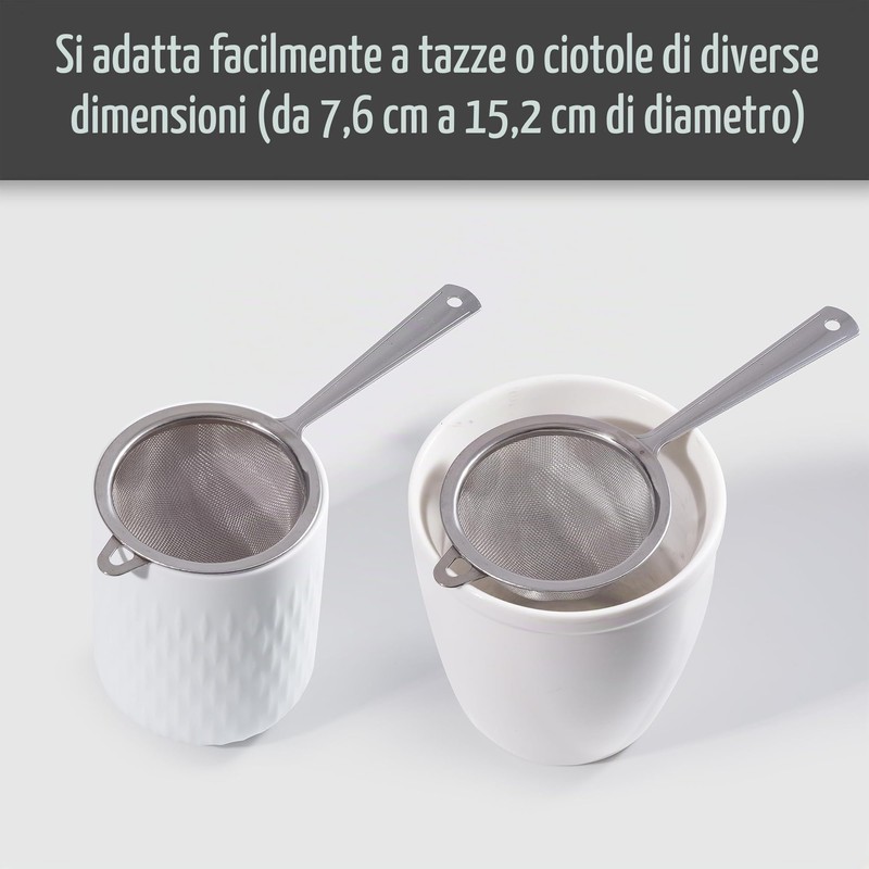 Setaccio per tè Matcha, maglia molto fine, in acciaio inox,