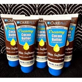 CAREALL 5pk CAREALL CREAMY COCOA BUTTER PETROLEUM JELLY DRY HANDS FEET SKIN SOFTENER LOT