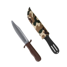Dagger with Camouflage Scabbard Daggers Novelty Toy Weapons & Armour for Fancy Dress Costumes Accessory