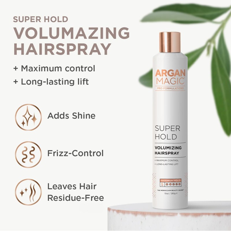 Argan Magic Pro Formulations Super Hold Volumizing Hair Spray –