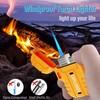 Torch Lighter, 2 Pack Butane Lighter, Windproof Outdoor Gas Lighter