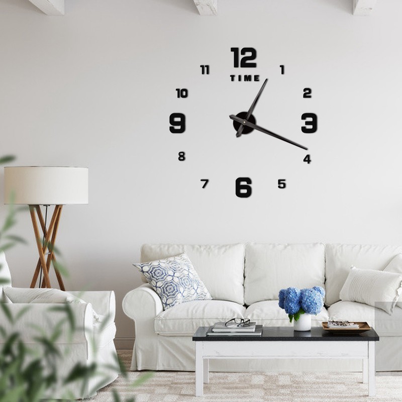 Wall Clock Large DIY Home Living Room Modern Art Decoration