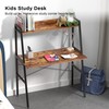 DESIGNA Small Computer Ladder Desk with Storage Shelves, 43 Inch