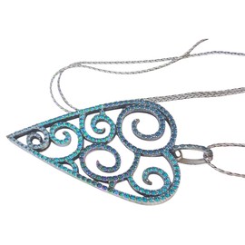 Brighton Sea Of Love Heart Convertible Large Pendant Necklace JL7643