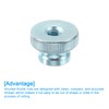 sourcing map Knurled Thumb Nuts, 6Pcs M10 Carbon Steel Nut