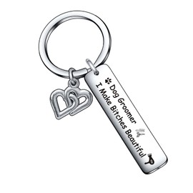 Grooming Jewelry Dog Groomer Jewelry Dog Lover Keychain Dog Salon Keychain Puppy Styling Keychain For Women Dog Dad Gift Pet Care Gift Dog Beautician Gift Groomer Thank You Gift