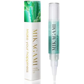 MIKAGAMI Nail Oil, 5 Moisturizing Ingredients, 0.1 fl oz (4 ml) (Pen-Type)