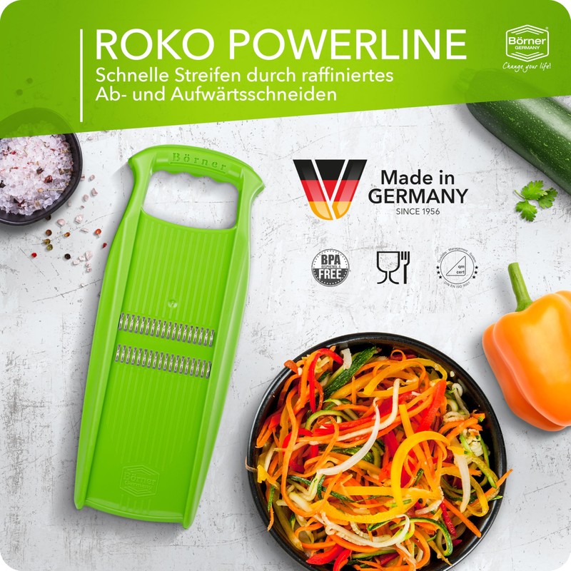 Börner Original Roko Powerline - Vegetable and Fruit Slicer Julienne