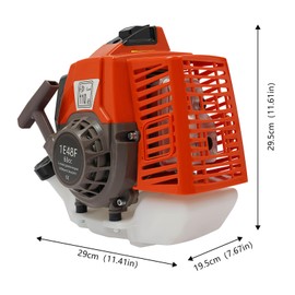 Gasoline Engine, 2200W 63CC 2-Stroke Gas Powered Engine 8500RPM High Speed Portable Gas Engine, Air-Cooled Single-Cylinder Petrol Engine, Hand-Pull Start Gasoline Engine for Lawn Garden Equipment