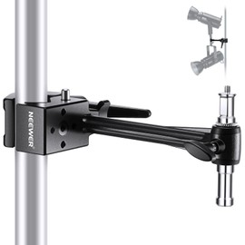 NEEWER Super Clamp with 15cm Extension Arm for Round Column/Flat Surface with 5/8" Stud/2.4" Jaw Grip Heavy Duty Club Pole Clamp Camera Clamp Mount Smartphone Mount for Photo Studio Camera & Lighting