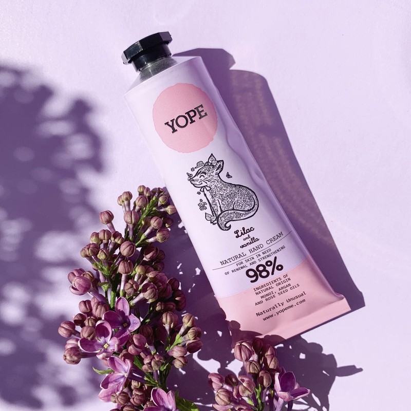 YOPE Natural Hand Cream Lilac and Vanilla is the Perfect
