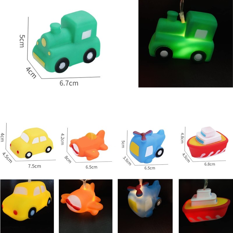 Riaxuebiy 1.65M 10LED Transportation Tool Collection Shape String Light Airplane