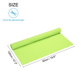 MECCANIXITY 47" Elastic Cuffs Ribbed Trims Cotton Fabric Knit Rib Stretch Tape Cuff Sleeve Waistband for Sewing, 20" Wide Bright Green