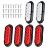 RUNBAITOO 6PCS 6 Inch Oval LED Trailer Tail Lights, 10