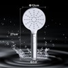 JOHO Large Shower Head Rain Shower Hand Shower with 3