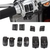 XMMT Black Hand Control Switch Housing Caps Fit for Harley