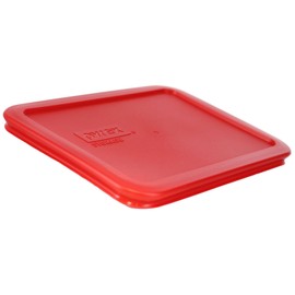 Pyrex 7210, 7211, and C-233 Glassware Dishes with 3-Cup, 6-Cup, and 3qt Red Lids