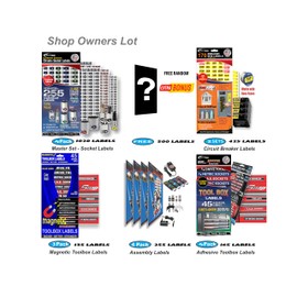 Shop Owners LOT - The Ultimate Organizer Deal - 2000 Tool Labels for The Entire Shop - Complete Your Tools, Tool Boxes, Breaker Panel, Power Tools and Garage.