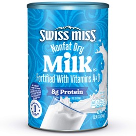 Swiss Miss Nonfat Dry Milk With Vitamins A and D, 12.98 oz Canister