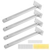 Luomorgo 4 Pcs 16" Floating Shelf Bracket Stainless Steel Heavy