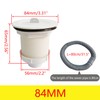 Qrity 1 x Siphon for the Kitchen Sink, Flexible Drain