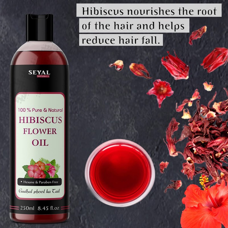 Seyal Hibiscus Oil Pure & Natural Virgin Unrefined for Hair