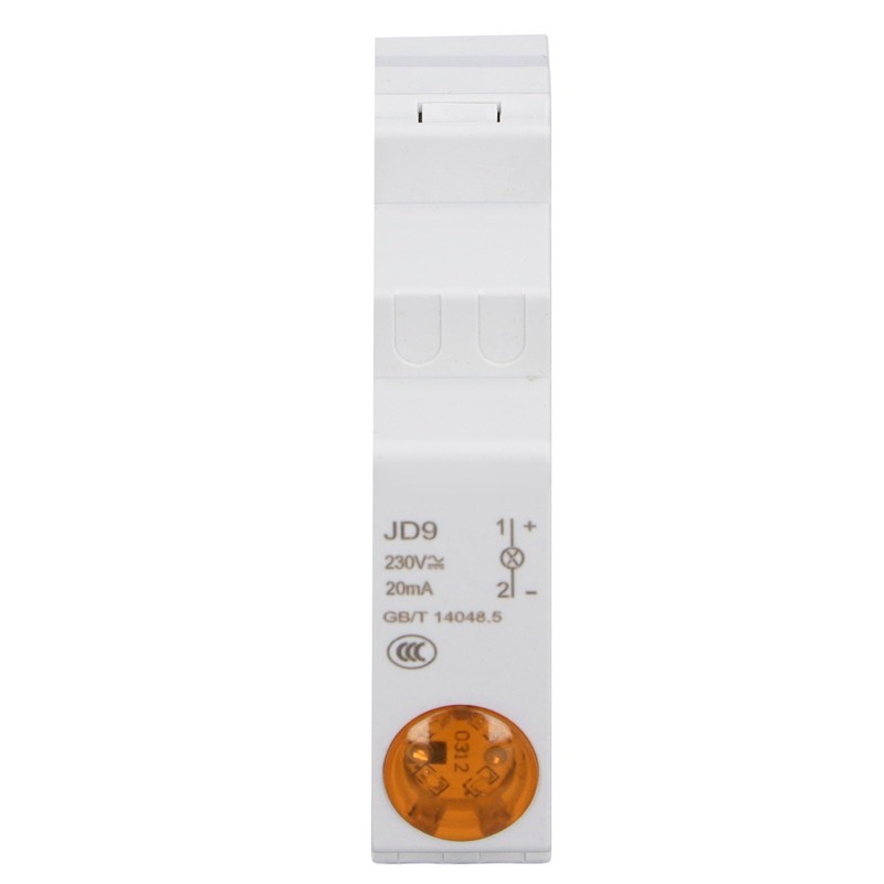 DIN Rail LED Indicator Light, AC DC 230V DIN Rail