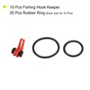 PATIKIL Fishing Hook Keeper, 10 Pack Plastic Fish Lure Bait
