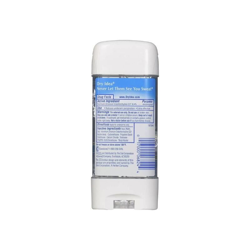 Dry Idea Clear Gel Antiperspirant and Deodorant Powder Fresh 3
