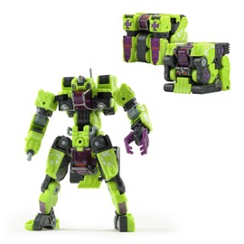 BEASTBOX 52TOYS MEGABOX MB-12E LANDBREAKER ELITE Transformation Toy, Elite Edition Limited Paint, Combinable, 3-Stage Transformation, Cube to Mecalobo and Construction Vehicle, Transform Toy,