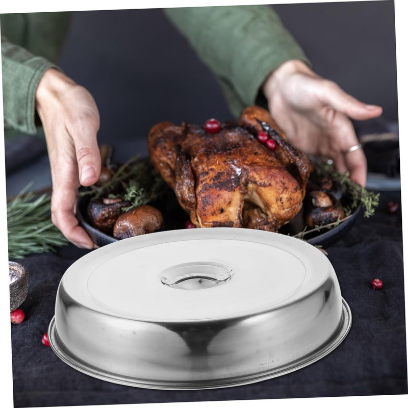 OHPHCALL Stainless Steel Steak Cover Heat Resistant Cooking Dome for