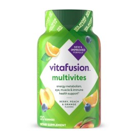 Vitafusion | MULTIVITES | 120 Multi-Vitamin Gummies (Berry, Peach, & Orange)