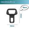 4 Pack Seat Belt Clip,Universal Car Safety Belt Buckle Alarm