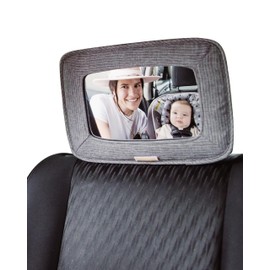 GoldBug Soft Sided Rear & Forward Facing Safety Mirror for Baby & Toddler - Shatter Resistant - Jumbo Baby Car Mirror