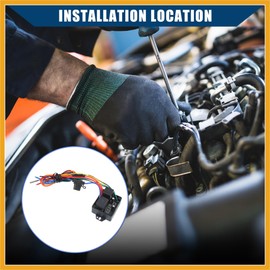 Partuto LED Display Digital Radiator Fans Controller Wiring Harness/Dual Relays/Durable / 1 pcs Replacement